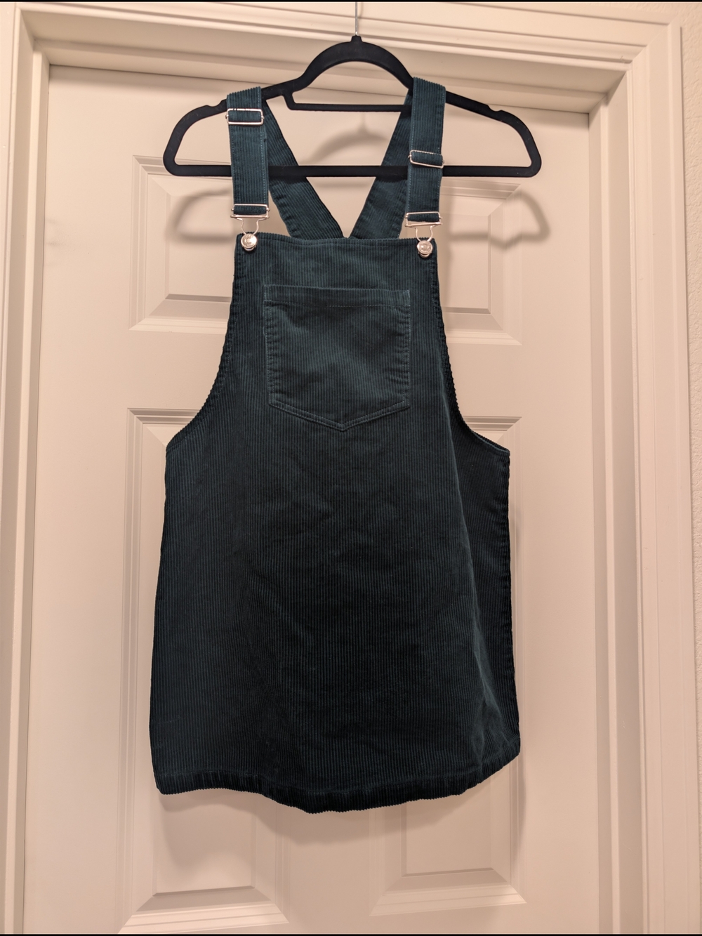 Forever 21 Dark Green Corduroy Dress Overall